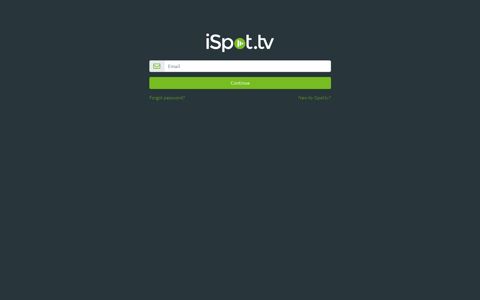 iSpot.tv Login