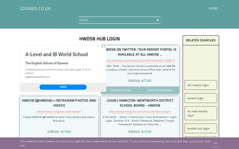 hwdsb hub login - General Information about Login