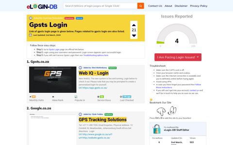 Gpsts Login - A database full of login pages from all over the ...