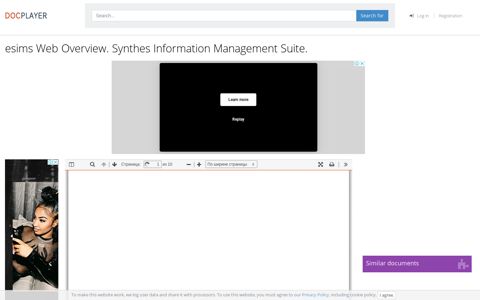 esims Web Overview. Synthes Information Management Suite ...