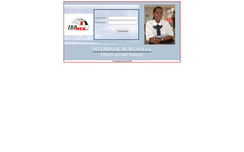 Log In - Interbank Burundi