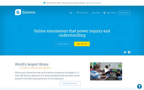 ExploreLearning Gizmos: Math & Science Simulations