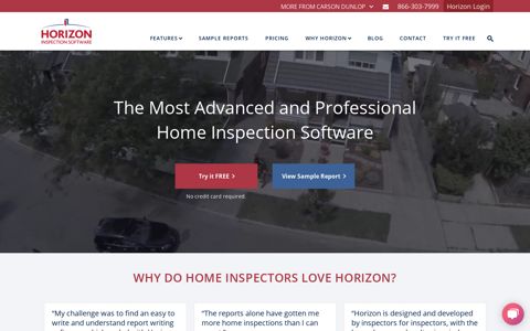 Horizon Inspection Software - Carson Dunlop