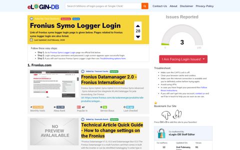 Fronius Symo Logger Login