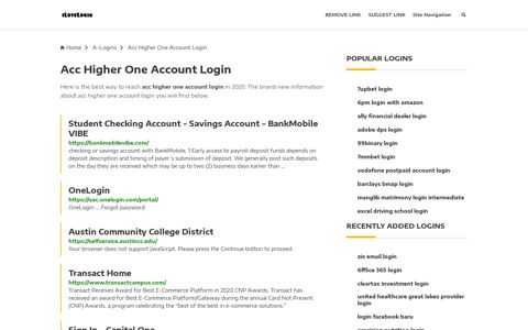Acc Higher One Account Login ❤️ One Click Access - iLoveLogin