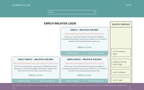 enrich malaysia login - General Information about Login