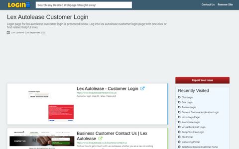 Lex Autolease Customer Login