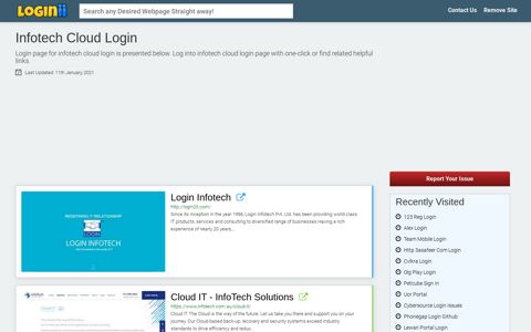 Infotech Cloud Login - Loginii.com