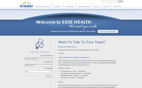 Want To Talk To Your Team? - Esse Health