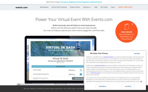 Virtual Events - Events.com - Online Event Registration Software