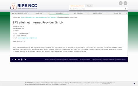 EFN eifel-net Internet-Provider GmbH - Ripe Ncc