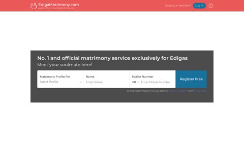 Ediga Matrimony - The No. 1 Matrimony Site for Edigas ...
