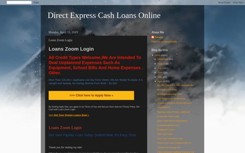 Direct Express Cash Loans Online: Loans Zoom Login