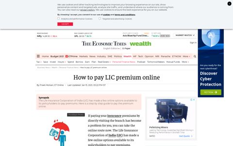 How to pay LIC premium online - The Economic Times