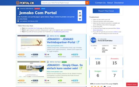 Jemako Com Portal - Portal Homepage