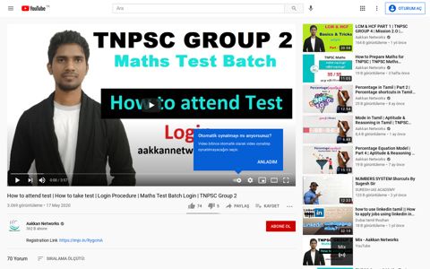 Login Procedure | Maths Test Batch Login | TNPSC Group 2