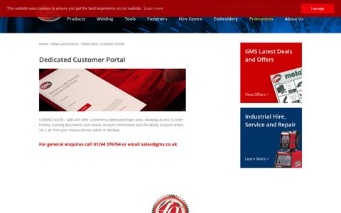 Dedicated Customer Portal - GMS