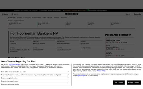 Hof Hoorneman Bankiers NV - Company Profile and News ...