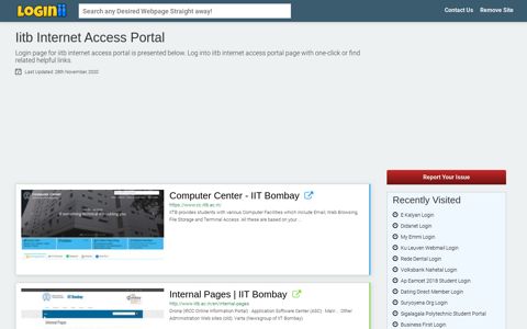 Iitb Internet Access Portal - Loginii.com