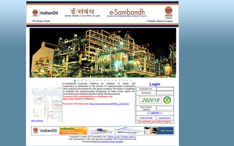 PRMS- Log In. - indianoil.in