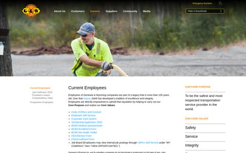 Current Employees - Genesee & Wyoming Inc.