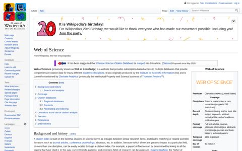 Web of Science - Wikipedia