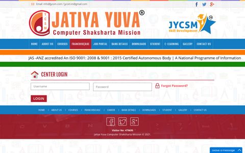 contact CENTER LOGIN - Jatiya Yuva Computer Shaksharta ...