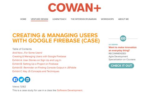 Creating & Managing Users with Google Firebase (Case)