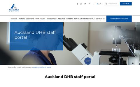 Auckland DHB staff portal | Auckland District Health Board