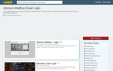 Johnson Matthey Email Login - Loginii.com