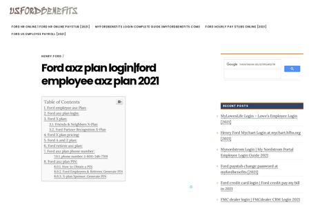 Ford axz plan login|ford employee axz plan - Myfordbenefits