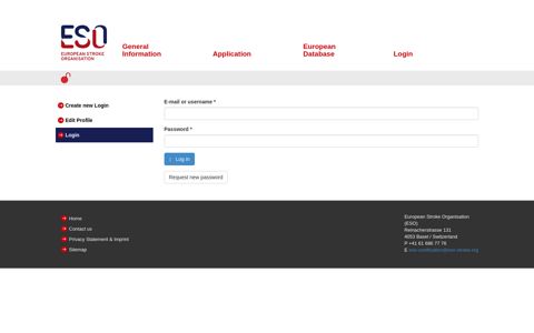 Login - ESO Certification Platform
