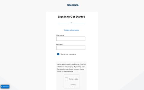 Sign In to Get Started - Spectrum.net