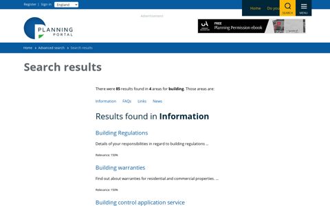 Search results | Planning Portal