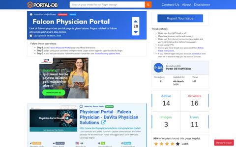 Falcon Physician Portal