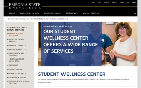 Student Wellness Health Services - Emporia State University