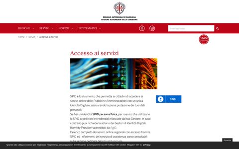 Accesso ai servizi - Regione Autonoma della Sardegna