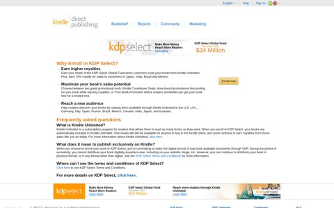 Self Publishing and KDP Select | Amazon Kindle Direct ...