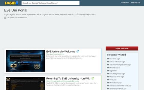 Eve Uni Portal - Loginii.com