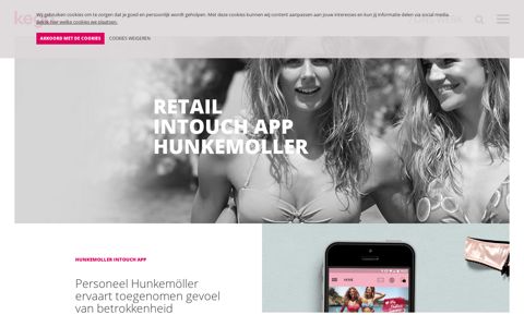 Hunkemöller, Retail InTouch, app, employee engagement app ...