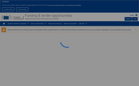 European Commission's Participant Portal - Funding & tenders