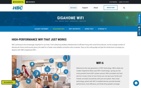 Gigahome WiFi—High-Performance Wireless Connection - HBC