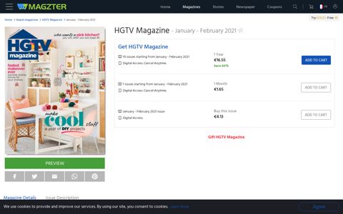 HGTV Magazine Magazine - Get your Digital Subscription