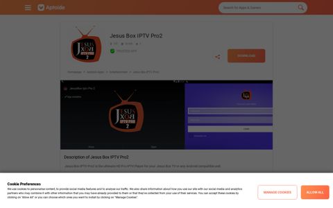 Jesus Box IPTV Pro2 1.1 Download Android APK | Aptoide