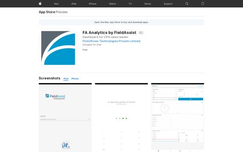 ‎FA Analytics by FieldAssist on the App Store