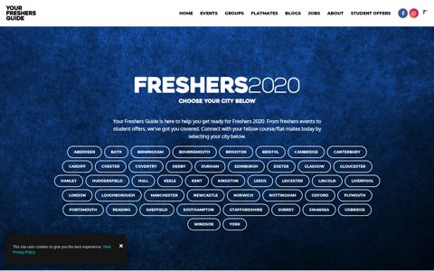 Your Freshers Guide | Freshers Week 2020