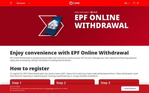 EPF Online Withdrawal | CIMB