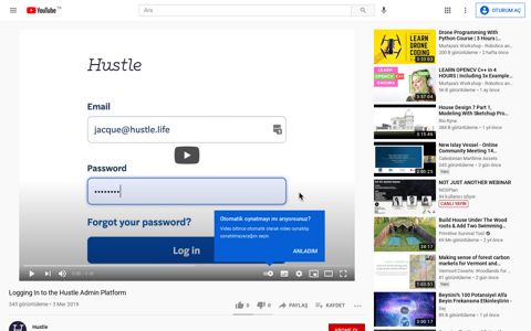 Logging In to the Hustle Admin Platform - YouTube