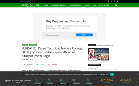 [UPDATED] Kenya Technical Trainers College (KTTC ...