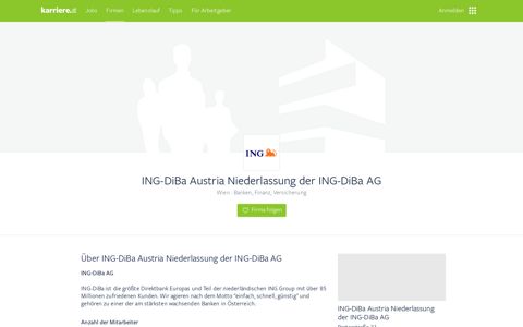 ING-DiBa Austria Niederlassung der ING-DiBa AG - Karriere.at